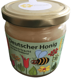 Sommertracht Honigglas